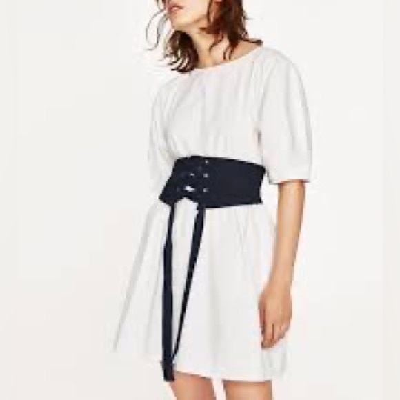 Zara White Midi Dress - Picture 1 of 5